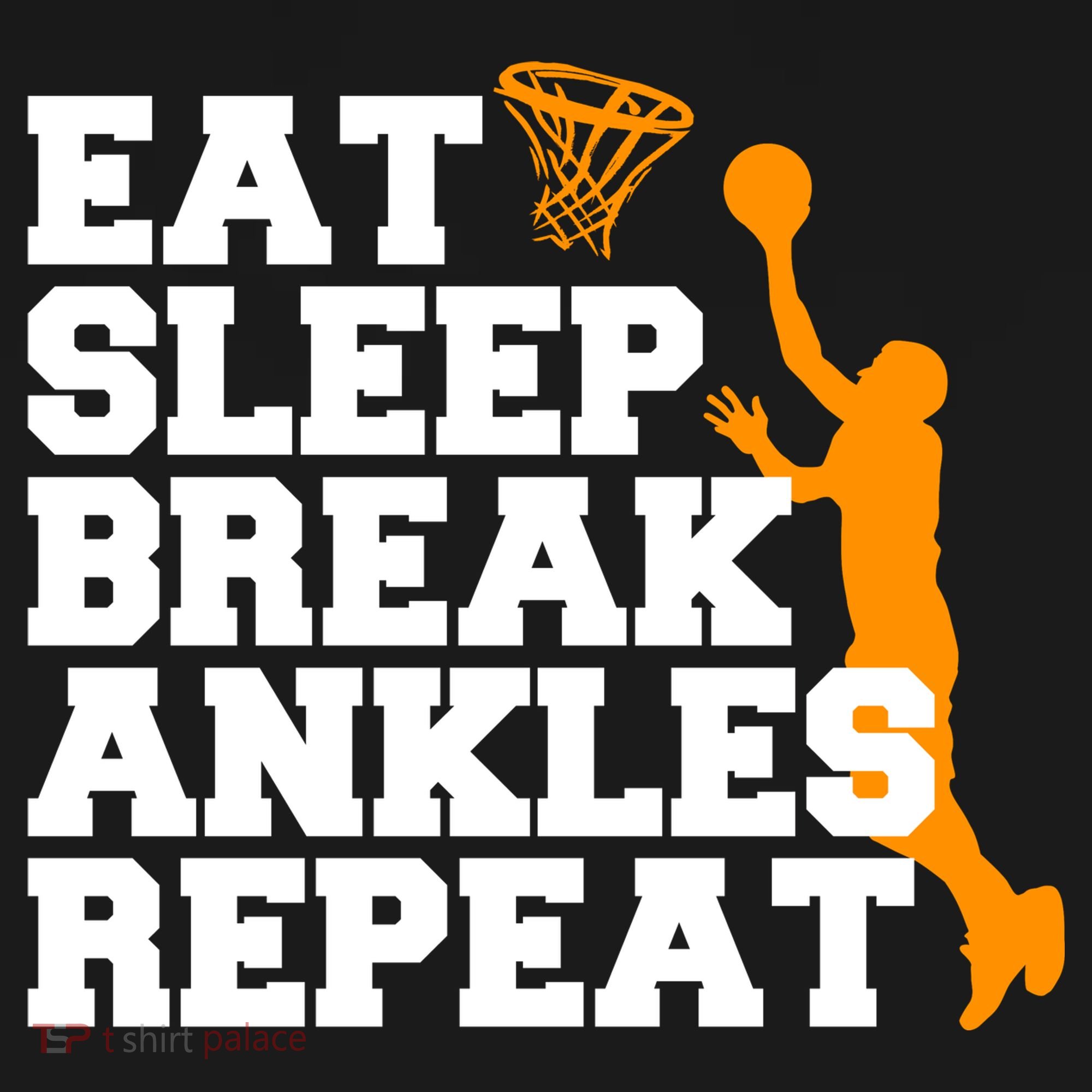 Eat Sleep Break Ankles Repeat Ornament