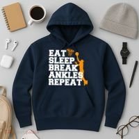 Eat Sleep Break Ankles Repeat Hoodie thumb 3