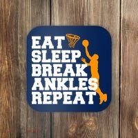 Eat Sleep Break Ankles Repeat Coaster thumb 0