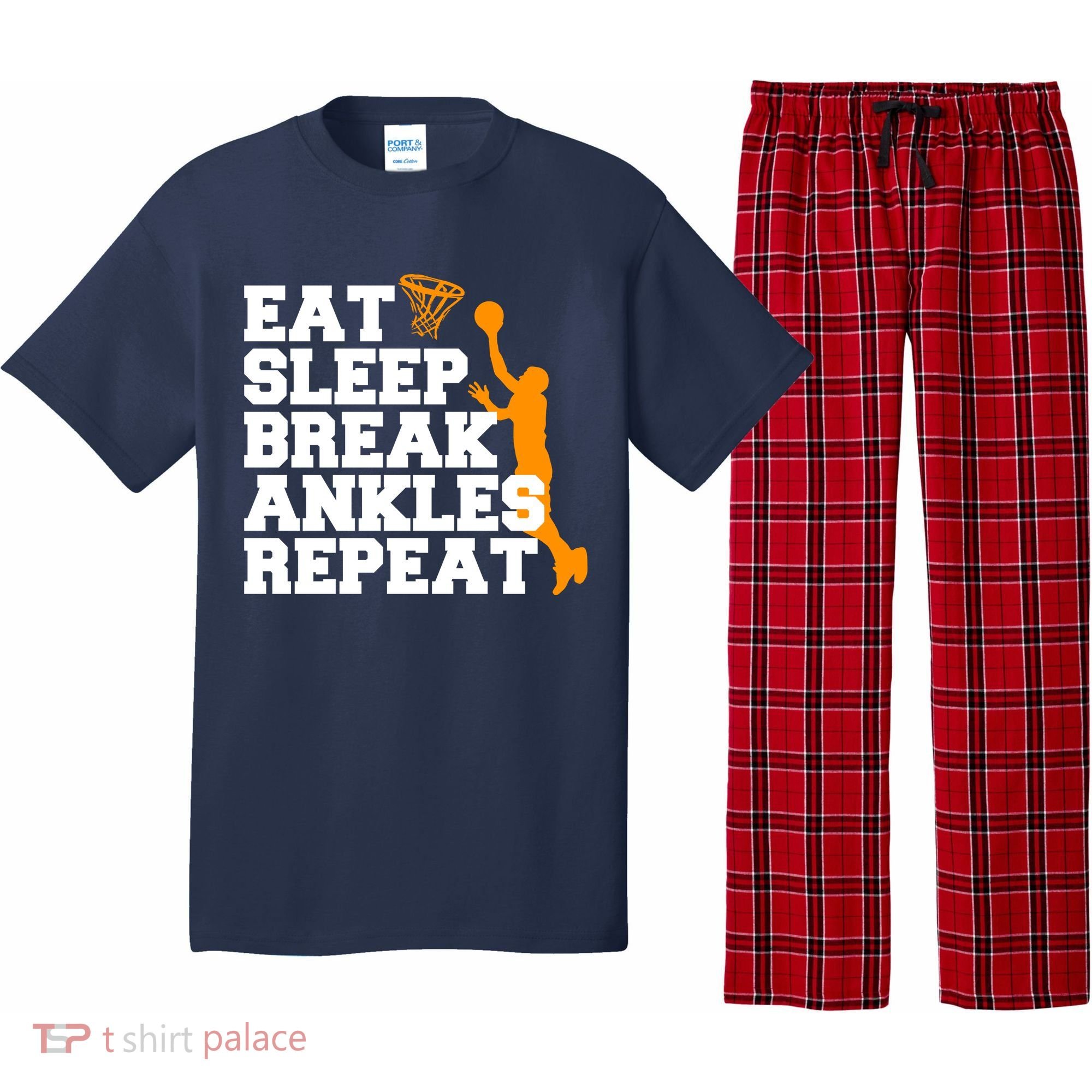 Eat Sleep Break Ankles Repeat Pajama Set