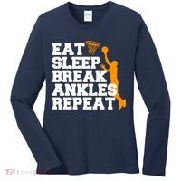 Eat Sleep Break Ankles Repeat Women's Long Sleeve Shirt thumb 0