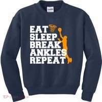 Eat Sleep Break Ankles Repeat Kids Sweatshirt thumb 0