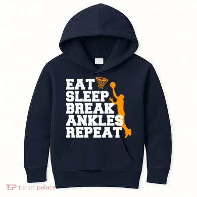 Eat Sleep Break Ankles Repeat Kids Hoodie