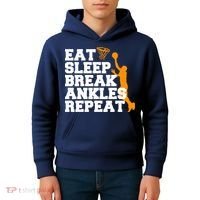 Eat Sleep Break Ankles Repeat Kids Hoodie thumb 4