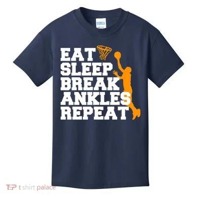 Eat Sleep Break Ankles Repeat Kids T-Shirt