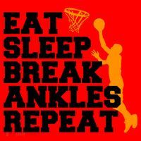 Eat Sleep Break Ankles Repeat Santa Hat thumb 1