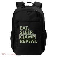 Eat Sleep Camp Repeat Camping Fan Backpack thumb 0