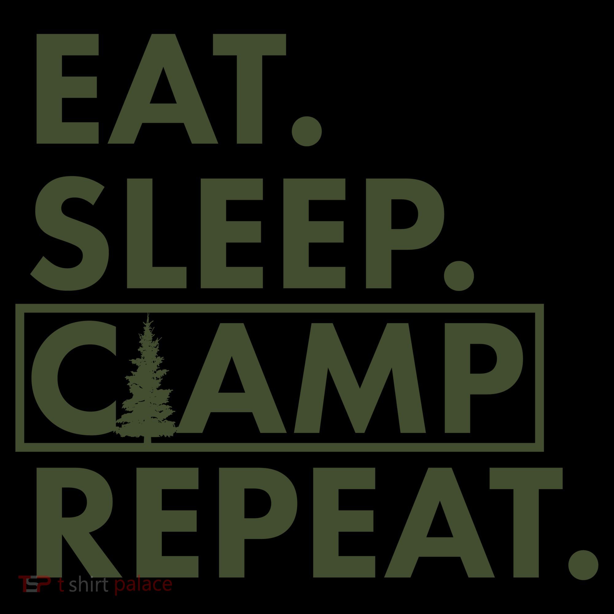 Eat Sleep Camp Repeat Camping Fan Coffee Mug