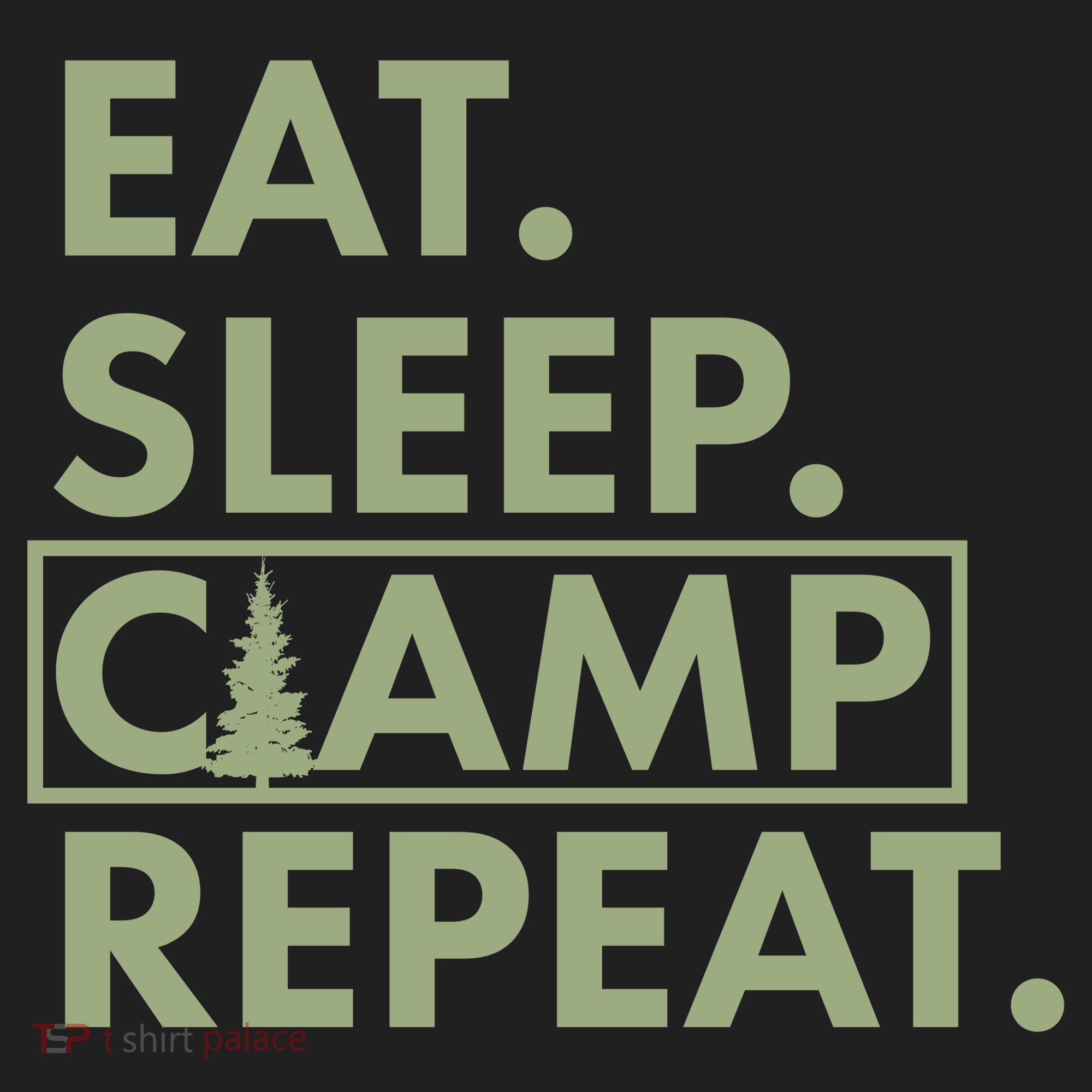 Eat Sleep Camp Repeat Camping Fan Beanie