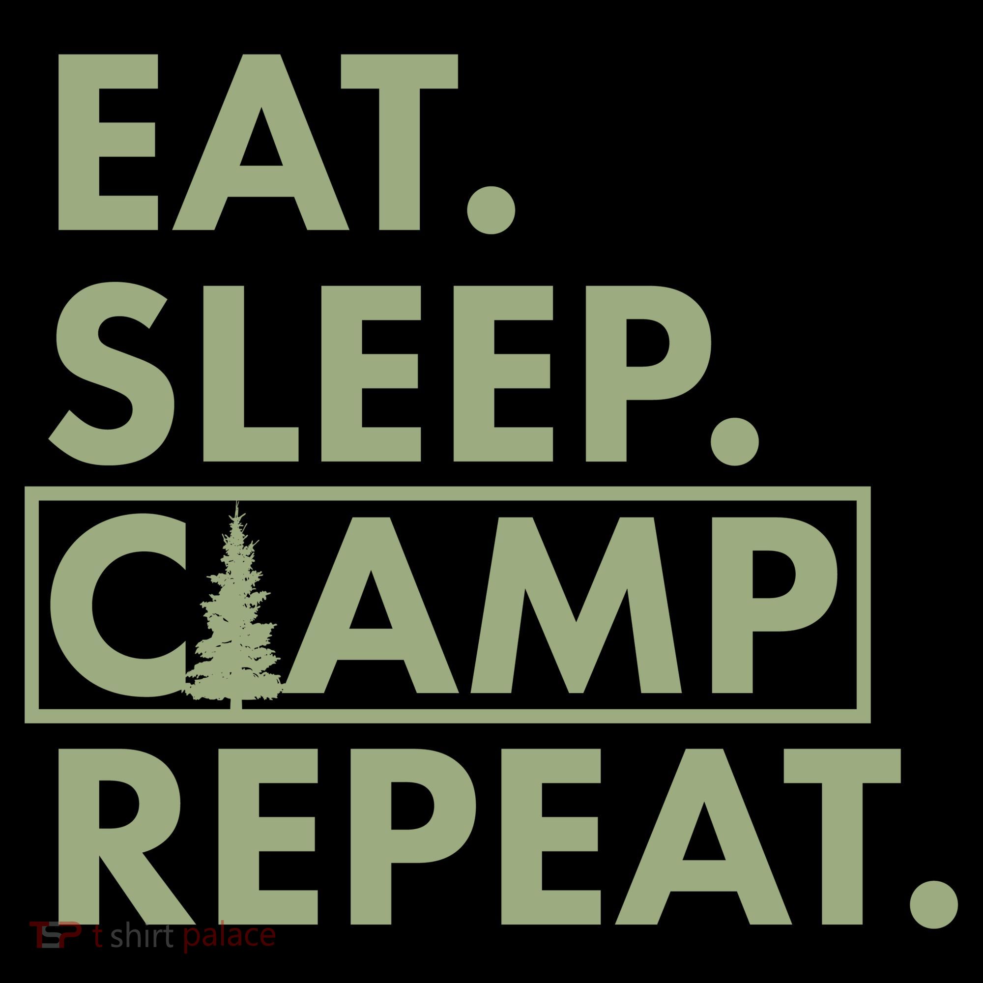 Eat Sleep Camp Repeat Camping Fan Women's Tank Top