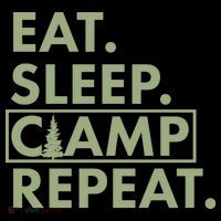 Eat Sleep Camp Repeat Camping Fan Baby Bodysuit thumb 2