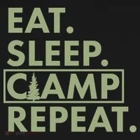 Eat Sleep Camp Repeat Camping Fan Toddler T-Shirt thumb 4