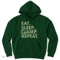 Eat Sleep Camp Repeat Camping Fan Hoodie thumb 0