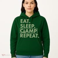 Eat Sleep Camp Repeat Camping Fan Hoodie thumb 5