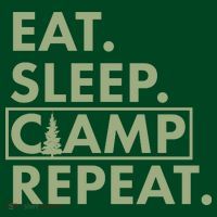 Eat Sleep Camp Repeat Camping Fan Polo thumb 2