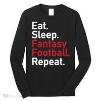 Eat Sleep Fantasy Football Repeat Long Sleeve Shirt thumb 0