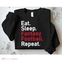 Eat Sleep Fantasy Football Repeat Sweatshirt thumb 2