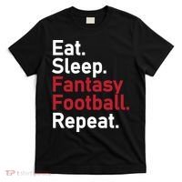 Eat Sleep Fantasy Football Repeat T-Shirt thumb 0