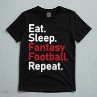 Eat Sleep Fantasy Football Repeat T-Shirt thumb 5