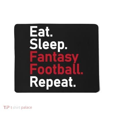 Eat Sleep Fantasy Football Repeat Mousepad