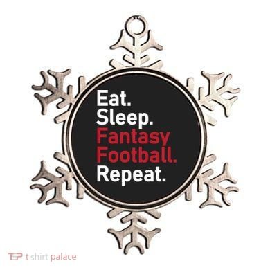 Eat Sleep Fantasy Football Repeat Ornament