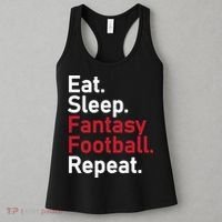 Eat Sleep Fantasy Football Repeat Women's Tank Top thumb 3