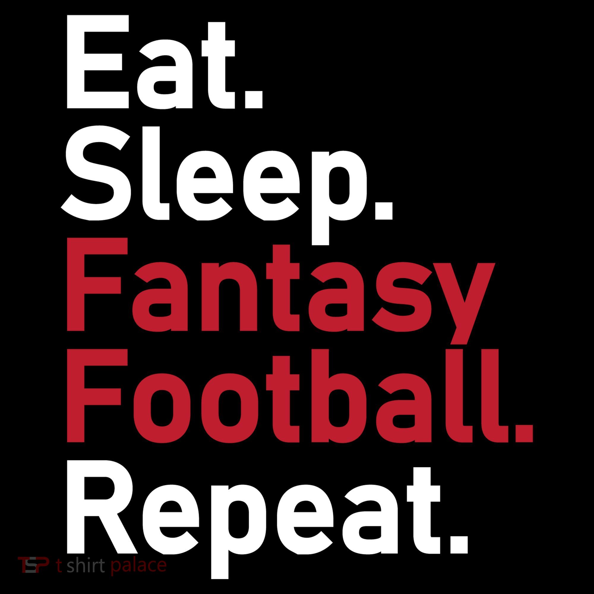 Eat Sleep Fantasy Football Repeat Women's Tank Top