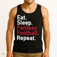 Eat Sleep Fantasy Football Repeat Tank Top thumb 3