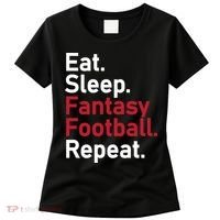 Eat Sleep Fantasy Football Repeat Women's T-Shirt thumb 0