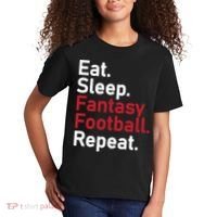 Eat Sleep Fantasy Football Repeat Kids T-Shirt thumb 2