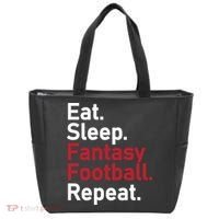 Eat Sleep Fantasy Football Repeat Tote Bag thumb 0