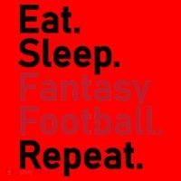 Eat Sleep Fantasy Football Repeat Santa Hat thumb 1