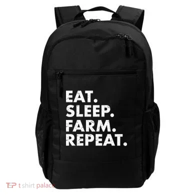 Eat Sleep Farm Repeat Backpack