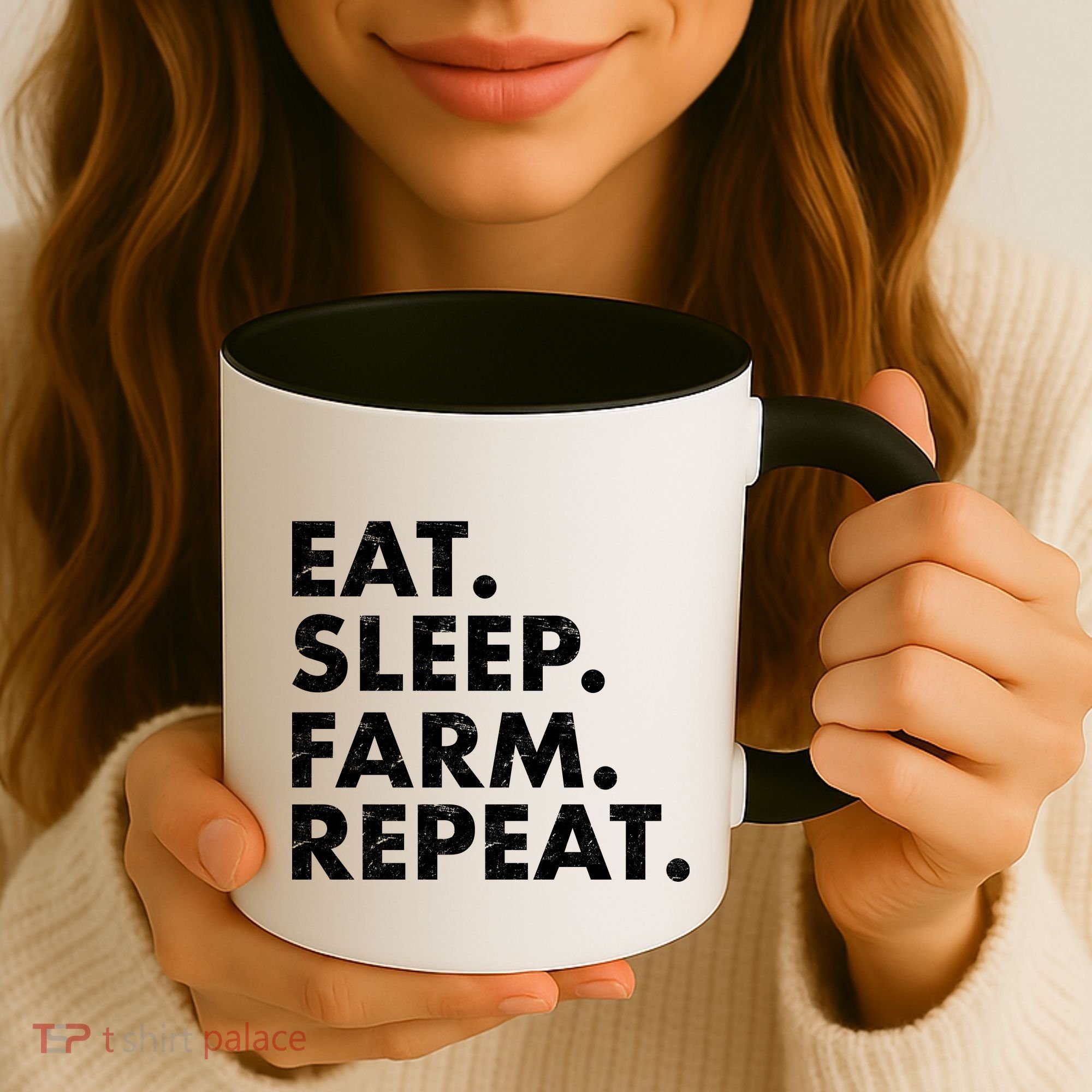 Eat Sleep Farm Repeat Coffee Mug