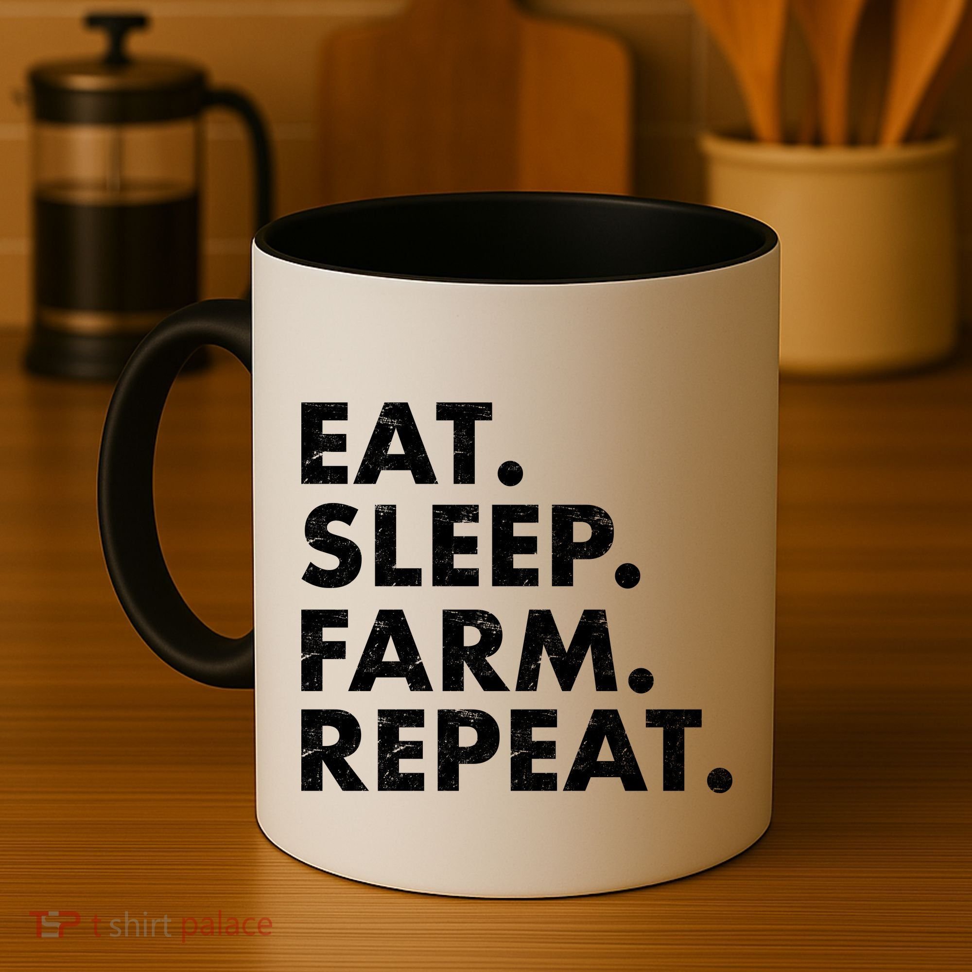 Eat Sleep Farm Repeat Coffee Mug
