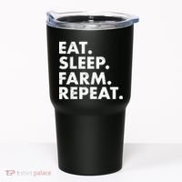 Eat Sleep Farm Repeat Tumbler thumb 0