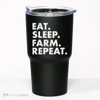 Eat Sleep Farm Repeat Tumbler thumb 0