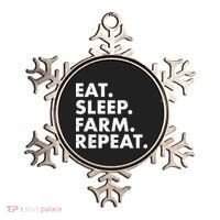 Eat Sleep Farm Repeat Ornament thumb 0