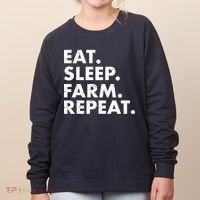 Eat Sleep Farm Repeat Women's Sweatshirt thumb 0