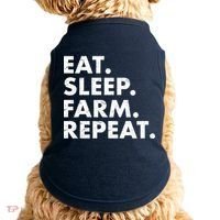 Eat Sleep Farm Repeat Doggie Tank thumb 0