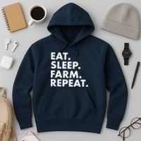 Eat Sleep Farm Repeat Hoodie thumb 3