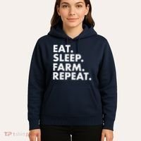 Eat Sleep Farm Repeat Hoodie thumb 5