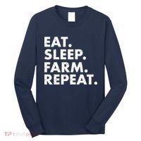 Eat Sleep Farm Repeat Long Sleeve Shirt thumb 0