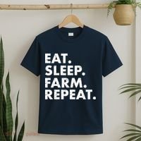 Eat Sleep Farm Repeat T-Shirt thumb 2
