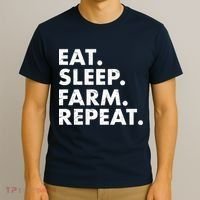 Eat Sleep Farm Repeat T-Shirt thumb 3