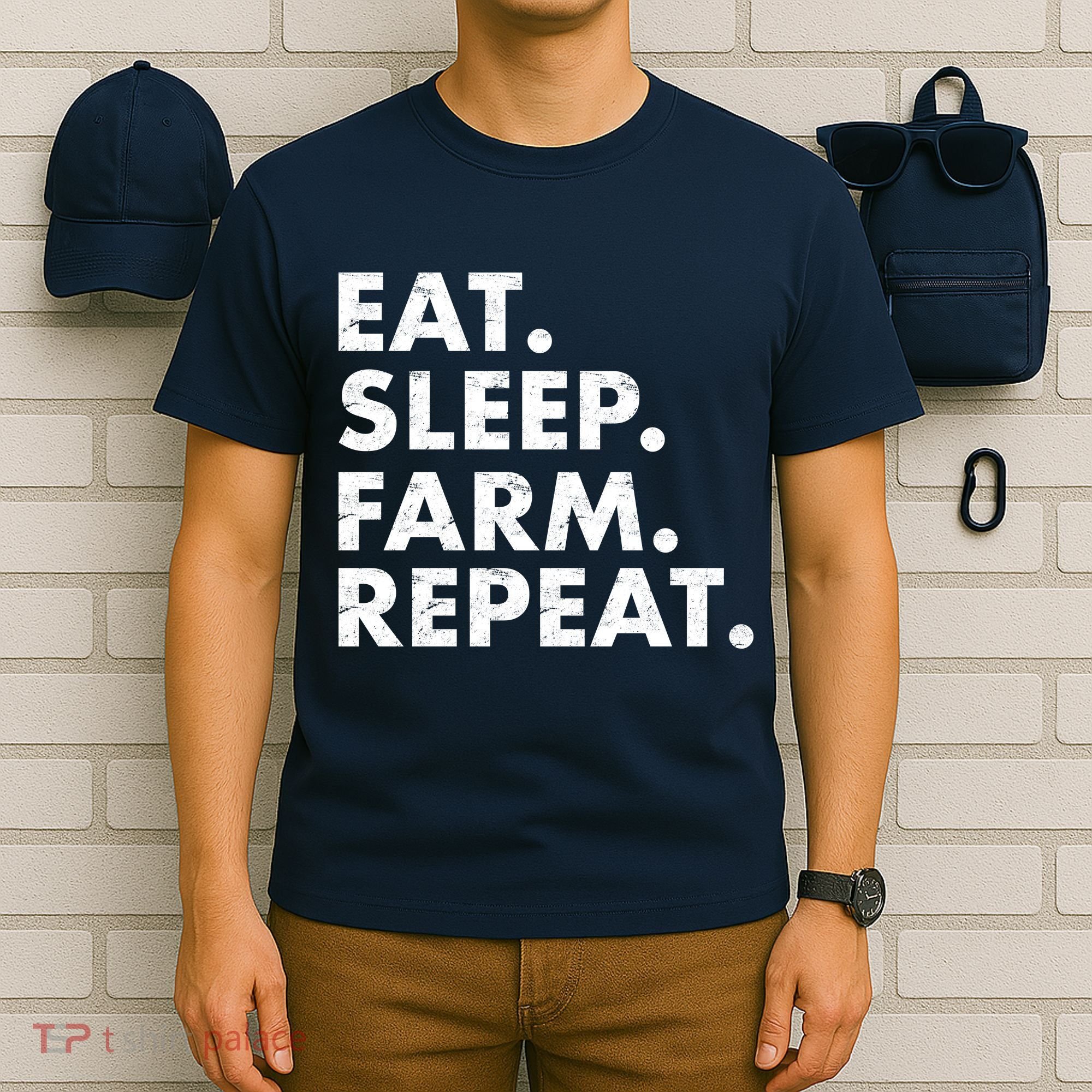 Eat Sleep Farm Repeat T-Shirt
