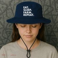 Eat Sleep Farm Repeat Bucket Hat thumb 3