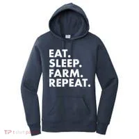 Eat Sleep Farm Repeat Women's Hoodie thumb 0