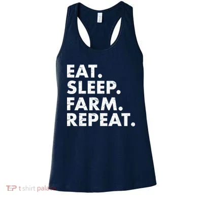 Eat Sleep Farm Repeat Women's Tank Top