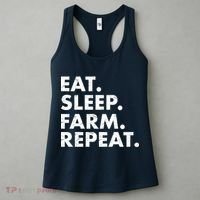 Eat Sleep Farm Repeat Women's Tank Top thumb 3